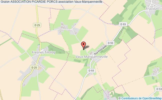 plan association Association Picardie Porcs Vaux-Marquenneville