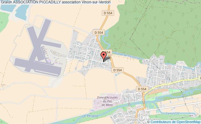 plan association Association Piccadilly Vinon-sur-Verdon