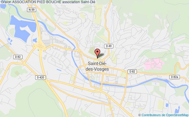 plan association Association Pied Bouche Saint-Dié-des-Vosges