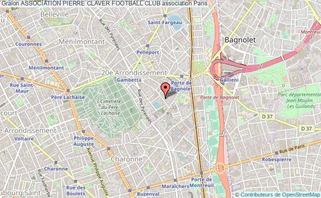 plan association Association Pierre Claver Football Club Paris