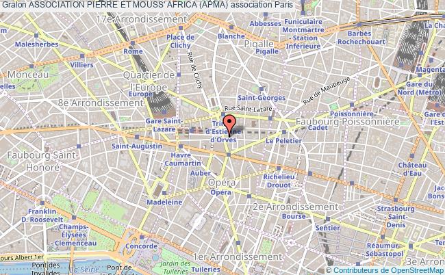 plan association Association Pierre Et Mouss' Africa (apma) Paris 9e