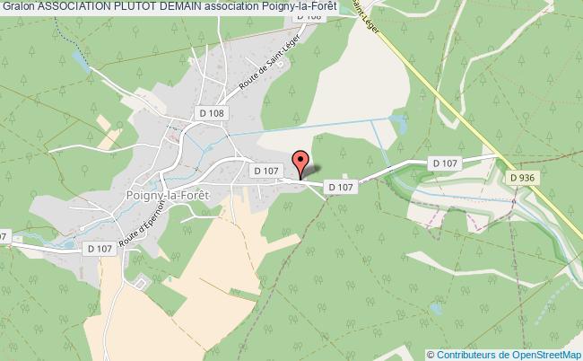 plan association Association Plutot Demain Poigny-la-Forêt