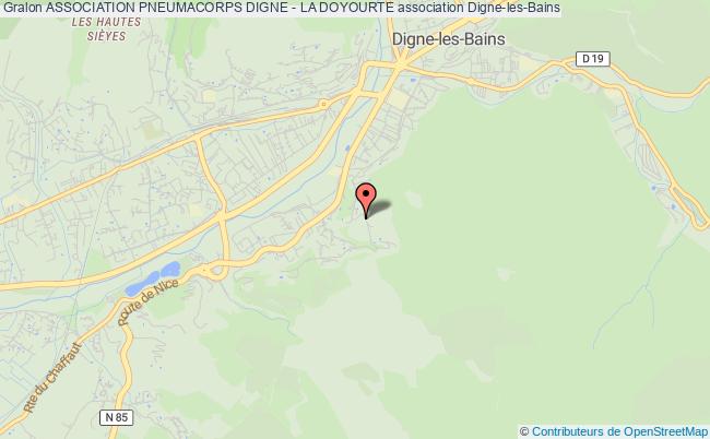 plan association Association Pneumacorps Digne - La Doyourte Digne-les-Bains