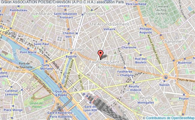 plan association Association Poesie/chanson (a.p.o.c.h.a.) Paris
