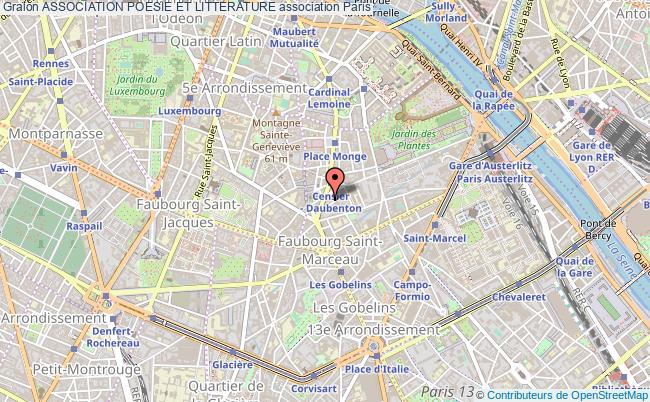 plan association Association Poesie Et Litterature Paris