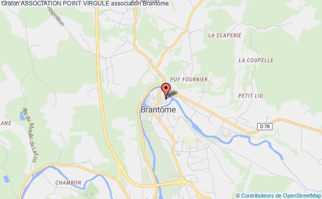 plan association Association Point Virgule Brantôme en Périgord