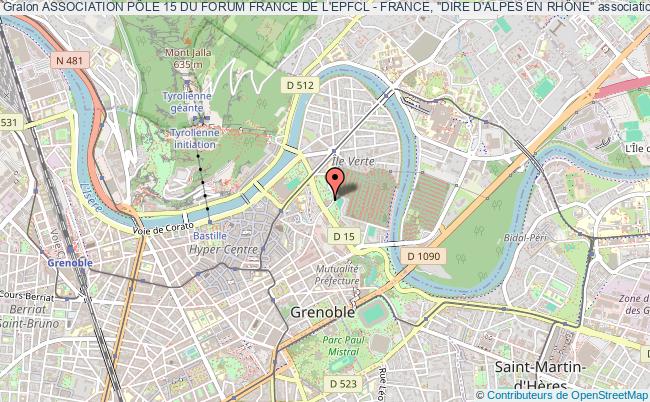 ASSOCIATION PÔLE 15 DU FORUM FRANCE DE L'EPFCL - FRANCE, "DIRE D'ALPES EN RHÔNE"