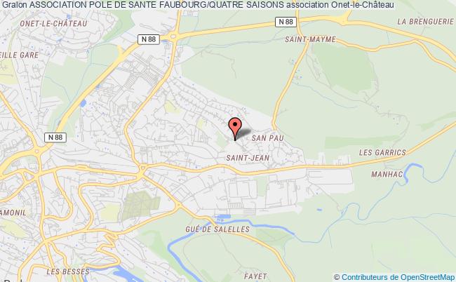 plan association Association Pole De Sante Faubourg/quatre Saisons Onet-le-Château
