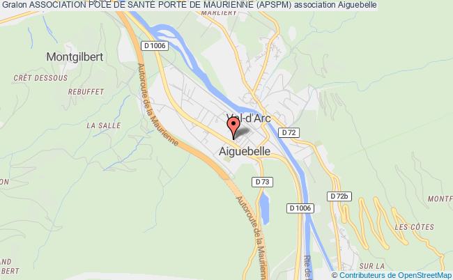 plan association Association Pole De SantÉ Porte De Maurienne (apspm) Aiguebelle