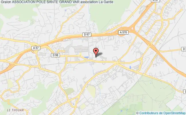 plan association Association Pole Sante Grand Var La Garde Cedex