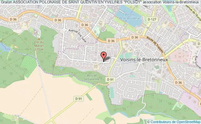 plan association Association Polonaise De Saint Quentin En Yvelines "polsqy" Voisins-le-Bretonneux