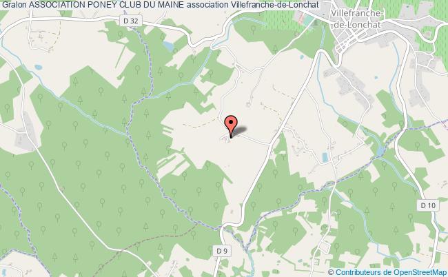 plan association Association Poney Club Du Maine Villefranche-de-Lonchat