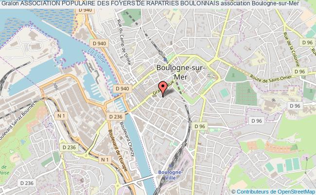 plan association Association Populaire Des Foyers De Rapatries Boulonnais Boulogne-sur-Mer