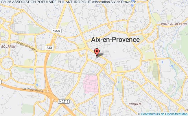 plan association Association Populaire Philanthropique Aix-en-Provence