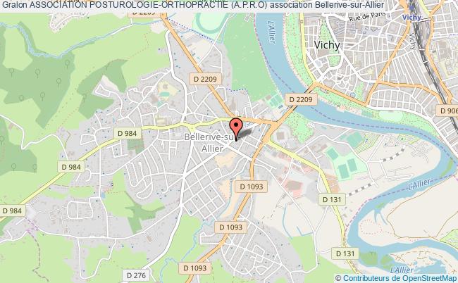 plan association Association Posturologie-orthopractie (a.p.r.o) Bellerive-sur-Allier