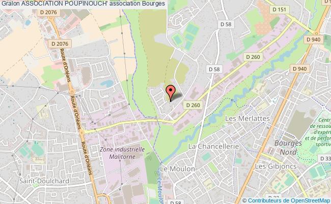 plan association Association Poupinouch' Bourges