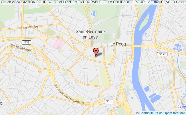 plan association Association Pour Co-developpement Durable Et La Solidarite Pour L'afrique (ac2d Sa) Saint-Germain-en-Laye