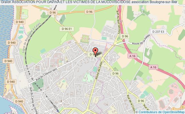 plan association Association Pour Davina Et Les Victimes De La Mucoviscidose Boulogne-sur-Mer