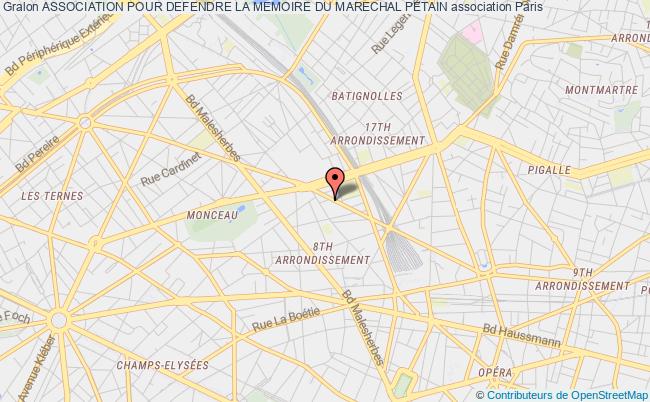 plan association Association Pour Defendre La Memoire Du Marechal Petain Paris