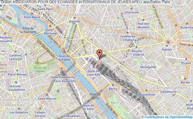 plan association Association Pour Des Echanges Internationaux De Jeunes Apeij Paris 15e
