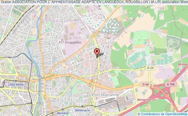 plan association Association Pour L' Apprentissage Adapte En Languedoc Roussillon (3a Lr) Montpellier