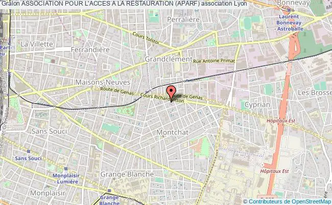 plan association Association Pour L'acces A La Restauration (aparf) Lyon 3e Arrondissement