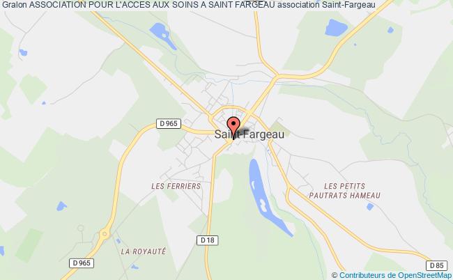 plan association Association Pour L'acces Aux Soins A Saint Fargeau Saint-Fargeau
