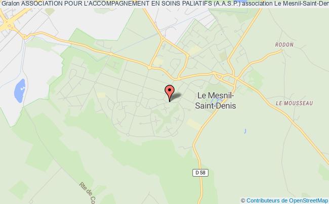 plan association Association Pour L'accompagnement En Soins Paliatifs (a.a.s.p.) Mesnil-Saint-Denis