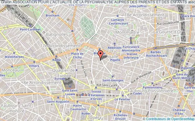 plan association Association Pour L'actualite De La Psychanalyse Aupres Des Parents Et Des Enfants Paris 9e