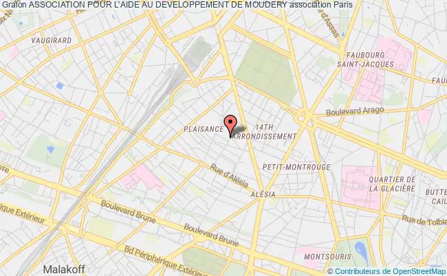plan association Association Pour L'aide Au Developpement De Moudery Paris