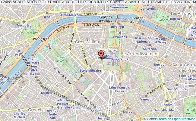 plan association Association Pour L'aide Aux Recherches Interessant La Sante Au Travail Et L'environnement Aariste Paris