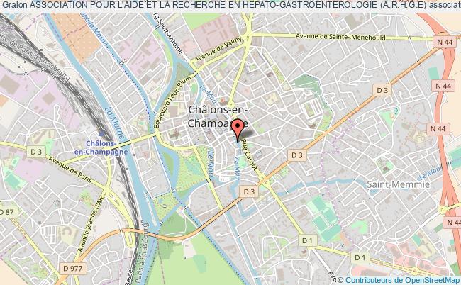 plan association Association Pour L'aide Et La Recherche En Hepato-gastroenterologie (a.r.h.g.e) Châlons-en-Champagne