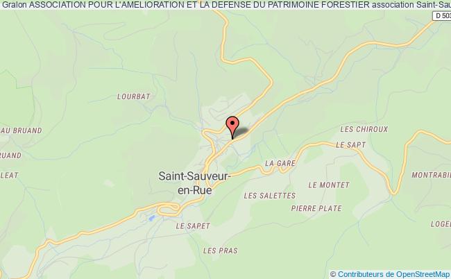 plan association Association Pour L'amelioration Et La Defense Du Patrimoine Forestier Saint-Sauveur-en-Rue