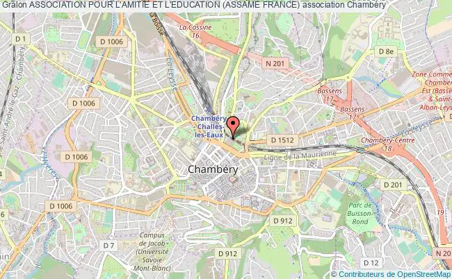 plan association Association Pour L'amitie Et L'education (assame France) Chambéry