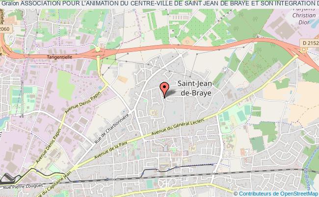 plan association Association Pour L'animation Du Centre-ville De Saint Jean De Braye Et Son Integration Dans La Vie Communale - Saint-Jean-de-Braye