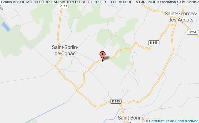 plan association Association Pour L'animation Du Secteur Des Coteaux De La Gironde Saint-Sorlin-de-Conac