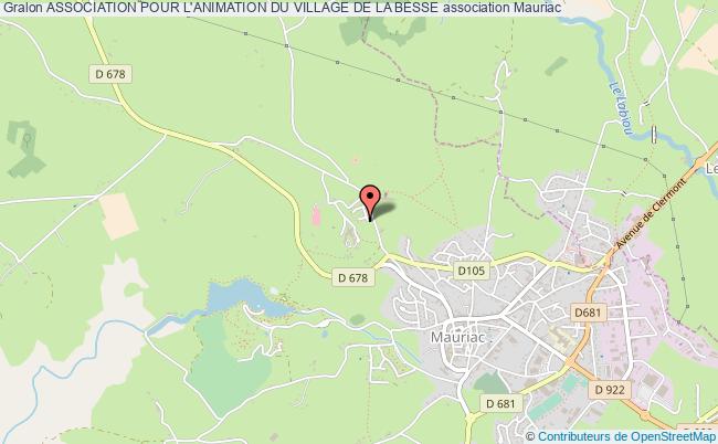 plan association Association Pour L'animation Du Village De La Besse Mauriac