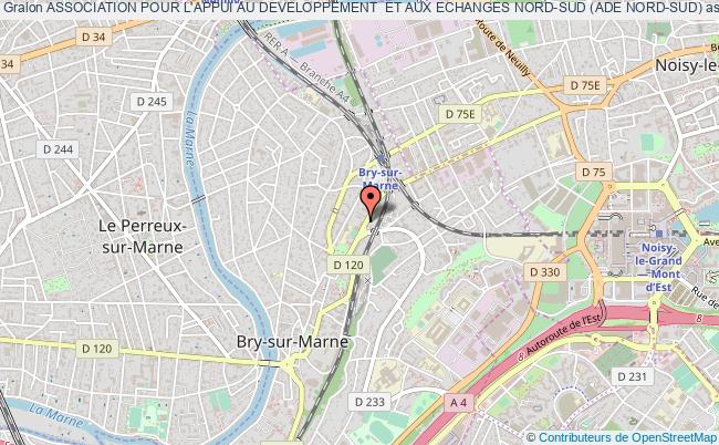 plan association Association Pour L'appui Au Developpement  Et Aux Echanges Nord-sud (ade Nord-sud) Bry-sur-Marne