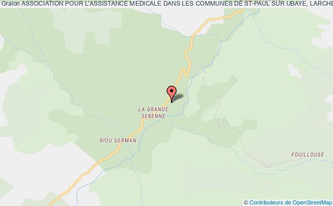 plan association Association Pour L'assistance Medicale Dans Les Communes De St-paul Sur Ubaye, Larche Et Meyronnes 