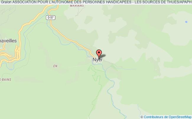 ASSOCIATION POUR L'AUTONOMIE DES PERSONNES HANDICAPEES - LES SOURCES DE THUES/APAPH - LES SOURCES DE THUES