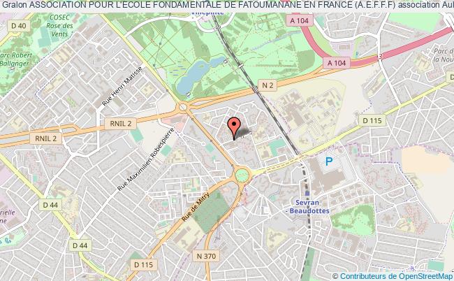 plan association Association Pour L'ecole Fondamentale De Fatoumanane En France (a.e.f.f.f) Aulnay-sous-Bois