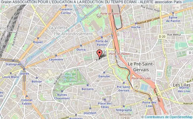 plan association Association Pour L'education À La RÉduction Du Temps Ecran - Alerte Paris