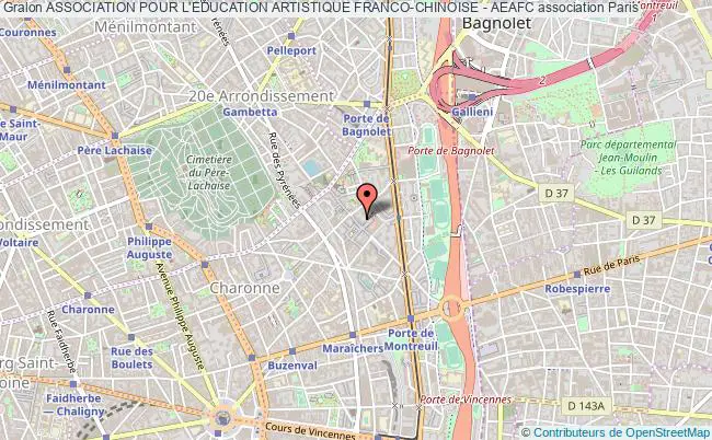 plan association Association Pour L'education Artistique Franco-chinoise - Aeafc Paris