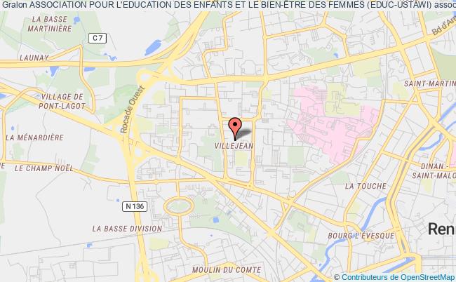 plan association Association Pour L'education Des Enfants Et Le Bien-Être Des Femmes (educ-ustawi) Rennes