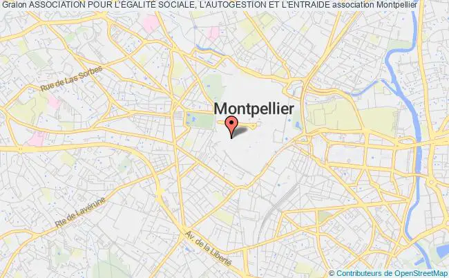 plan association Association Pour L'ÉgalitÉ Sociale, L'autogestion Et L'entraide Montpellier