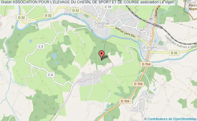 plan association Association Pour L'elevage Du Cheval De Sport Et De Course Le    Vigen