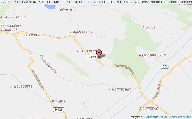 plan association Association Pour L'embellissement Et La Protection Du Village Castelnau-Barbarens