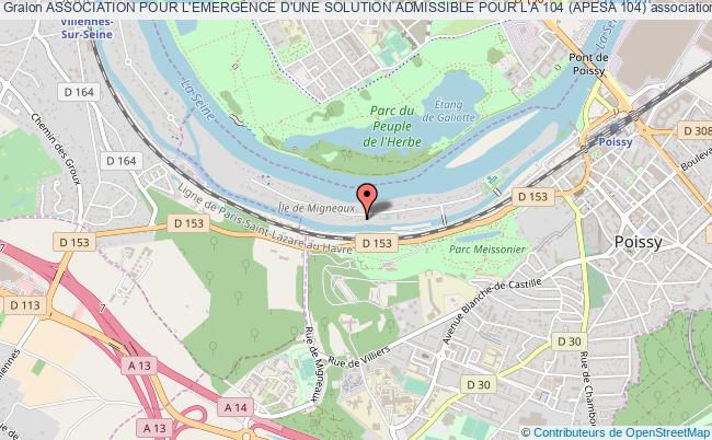 ASSOCIATION POUR L'EMERGENCE D'UNE SOLUTION ADMISSIBLE POUR L'A 104 (APESA 104)