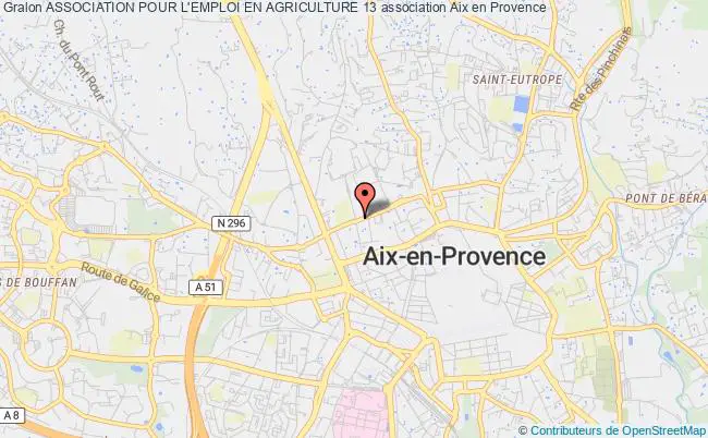 plan association Association Pour L'emploi En Agriculture 13 Aix-en-Provence