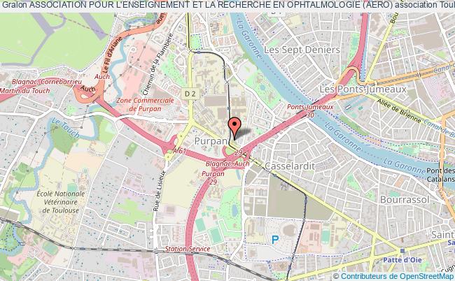 plan association Association Pour L'enseignement Et La Recherche En Ophtalmologie (aero) Toulouse Cexex 9